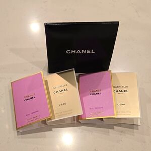 New never used CHANEL bundle Gabrielle & Chance in pouch 4x
